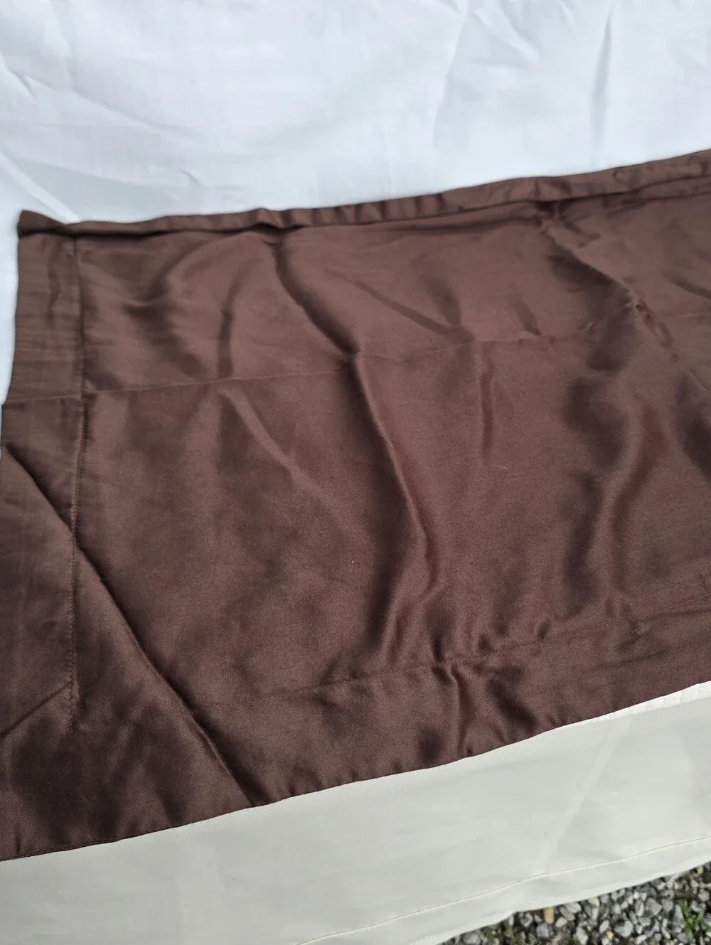 NWOT Quince King Cal King Duvet Cover Set Giza Sateen Cotton Espresso 2 Shams